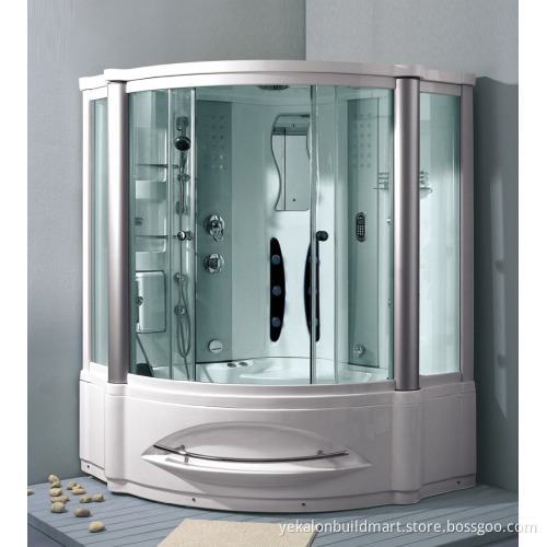 shower enclosure for bathroom with clear glass